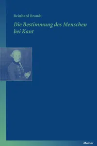 Die Bestimmung des Menschen bei Kant_cover