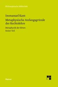 Metaphysische Anfangsgründe der Rechtslehre_cover