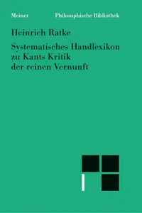 Systematisches Handlexikon zu Kants Kritik der reinen Vernunft_cover