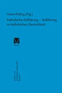 Katholische Aufklärung – Aufklärung im katholischen Deutschland_cover