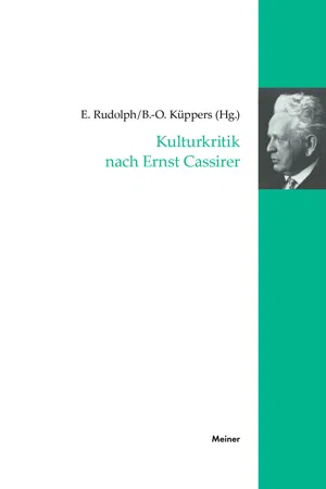 Kulturkritik nach Ernst Cassirer