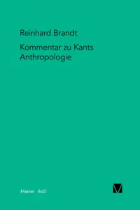 Kritischer Kommentar zu Kants Anthropologie in pragmatischer Hinsicht_cover