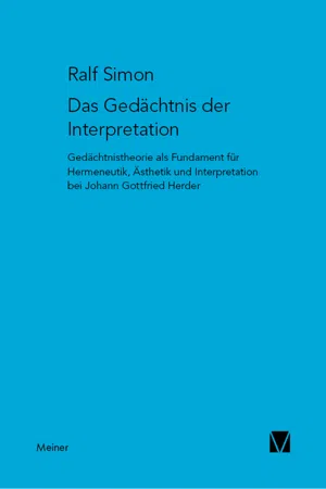 Das Gedächtnis der Interpretation