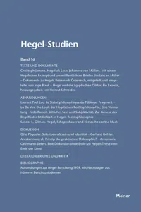 Hegel-Studien Band 16_cover