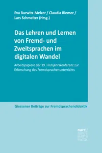 Das Lehren und Lernen von Fremd- und Zweitsprachen im digitalen Wandel_cover