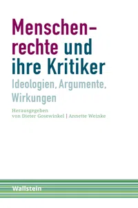 Menschenrechte und ihre Kritiker_cover