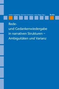 Rede- und Gedankenwiedergabe in narrativen Strukturen – Ambiguitäten und Varianz_cover