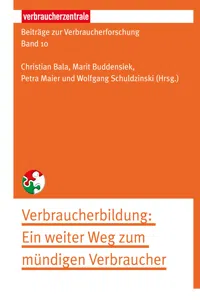 Beiträge zur Verbraucherforschung Band 10 Verbraucherbildung_cover