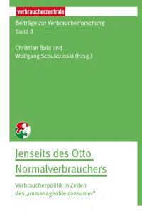 Beiträge zur Verbraucherforschung Band 8 Jenseit des Otto Normalverbrauchers_cover