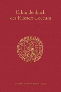 Urkundenbuch des Klosters Loccum_cover