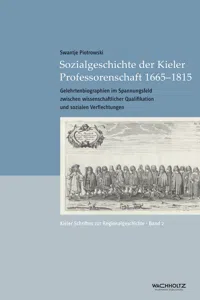 Sozialgeschichte der Kieler Professorenschaft 1665–1815_cover