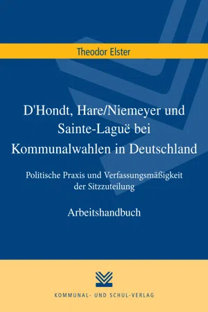 D'Hondt, Hare/Niemeyer und Sainte-Laguë bei Kommunalwahlen in Deutschland