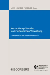Korruptionsprävention in der öffentlichen Verwaltung_cover