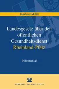 Landesgesetz über den öffentlichen Gesundheitsdienst Rheinland-Pfalz_cover