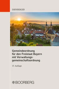 Gemeindeordnung für den Freistaat Bayern mit Verwaltungsgemeinschaftsordnung_cover