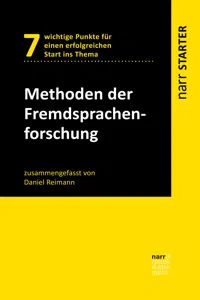 Methoden der Fremdsprachenforschung_cover