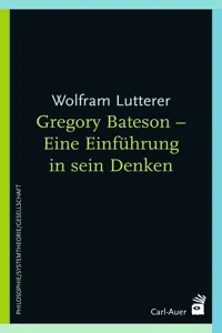 Gregory Bateson - Eine Einführung in sein Denken_cover