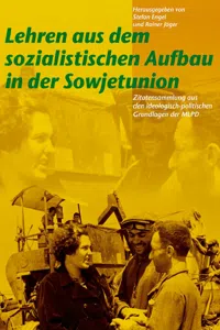 Lehren aus dem sozialistischen Aufbau in der Sowjetunion_cover