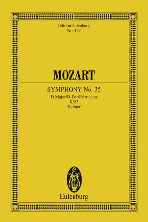 Symphony No. 35 D major