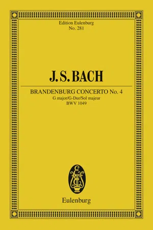 Brandenburg Concerto No. 4 G major