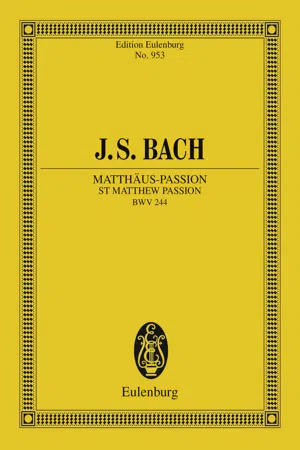 St Matthew Passion