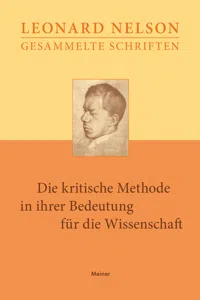 Die kritische Methode in ihrer Bedeutung für die Wissenschaft_cover