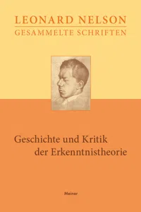 Geschichte und Kritik der Erkenntnistheorie_cover