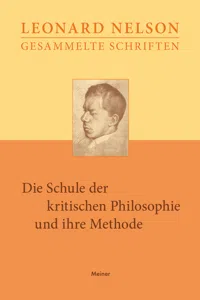 Die Schule der kritischen Philosophie und ihre Methode_cover