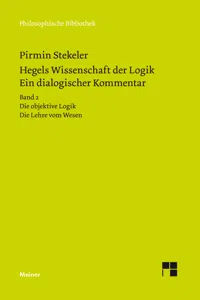 Hegels Wissenschaft der Logik. Ein dialogischer Kommentar. Band 2_cover