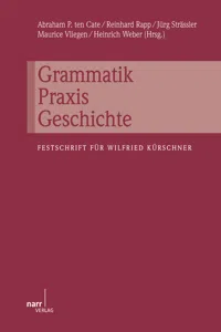 Grammatik - Praxis - Geschichte_cover