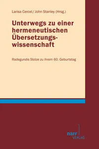 Unterwegs zu einer hermeneutischen Übersetzungswissenschaft_cover