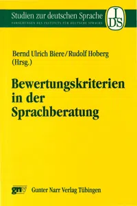 Bewertungskriterien in der Sprachberatung_cover