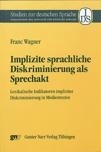 Implizite sprachliche Diskriminierung als Sprechakt_cover