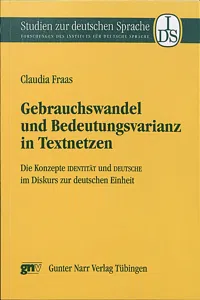 Gebrauchswandel und Bedeutungsvarianz in Textnetzen_cover