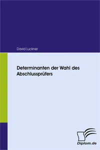 Determinanten der Wahl des Abschlussprüfers_cover