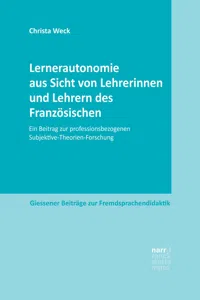 Lernerautonomie aus Sicht von Lehrerinnen und Lehrern des Französischen_cover