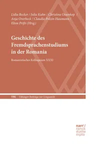 Geschichte des Fremdsprachenstudiums in der Romania_cover