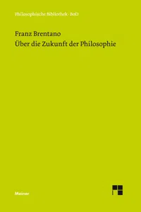 Über die Zukunft der Philosophie_cover