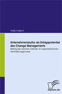 Unternehmenskultur als Erfolgspotential des Change Managements_cover