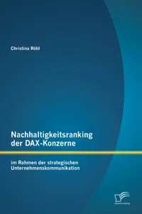 Nachhaltigkeitsranking der DAX-Konzerne: im Rahmen der strategischen Unternehmenskommunikation_cover