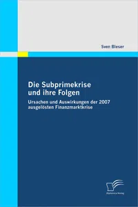 Die Subprimekrise und ihre Folgen_cover