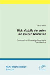 Biokraftstoffe der ersten und zweiten Generation_cover