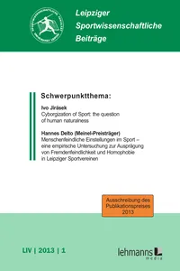 Leipziger Sportwissenschaftliche Beiträge_cover