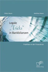 Legale „Tricks“ in Bankbilanzen: Praktiken in der Finanzkrise_cover