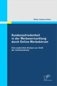 Kundenzufriedenheit in der Werbevermarktung durch Online-Werbebörsen_cover