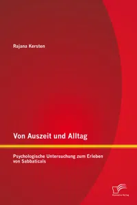 Von Auszeit und Alltag: Psychologische Untersuchung zum Erleben von Sabbaticals_cover