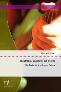 Tocotronic, Blumfeld, Die Sterne: Die Texte der Hamburger Schule_cover