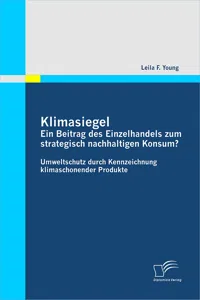 Klimasiegel: Ein Beitrag des Einzelhandels zum strategisch nachhaltigen Konsum?_cover