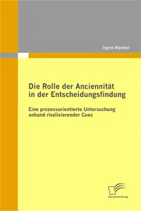 Die Rolle der Anciennität in der Entscheidungsfindung_cover