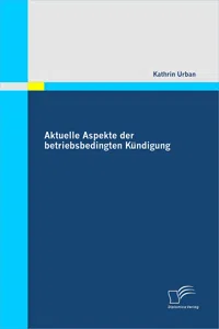 Aktuelle Aspekte der betriebsbedingten Kündigung_cover